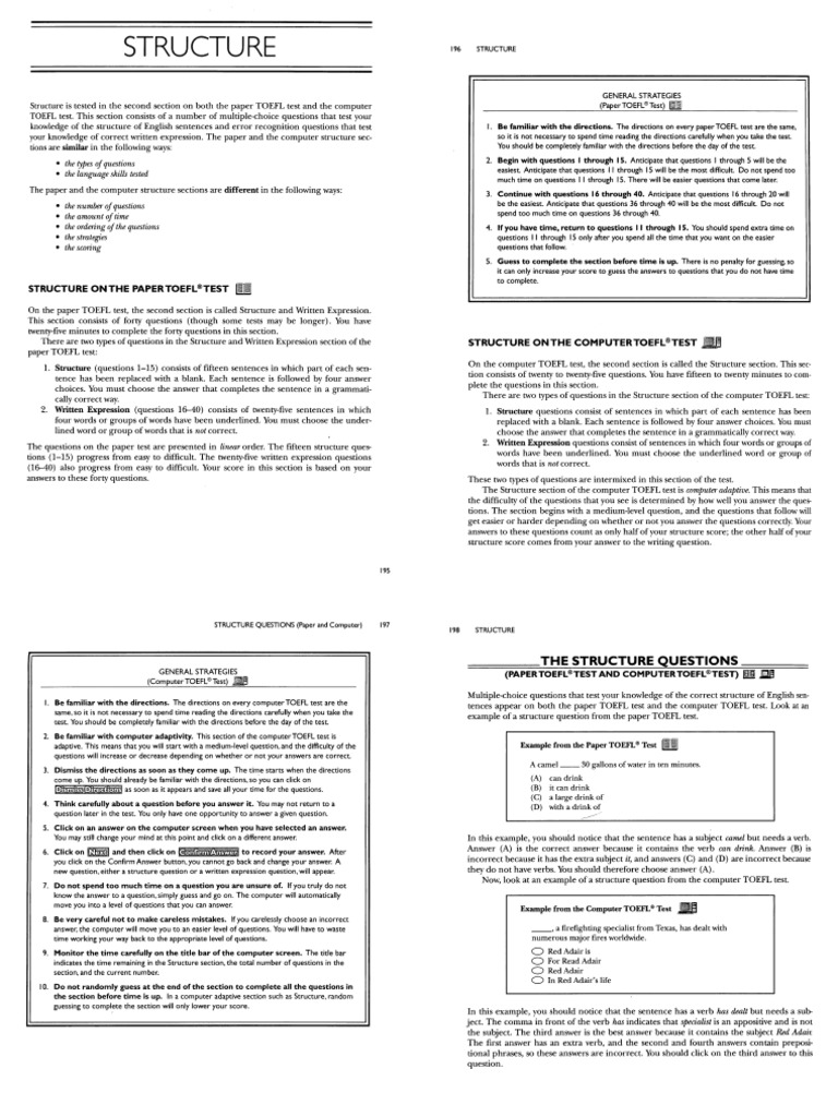 Materi Structure And Written Expression Pdf Pdf