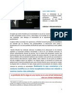 La prueba con los hechos como criterio de demarcación entre ciencia y pseudociencia