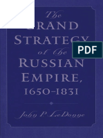 The Grand Strategy of The Russian Empire 1650 1831 PDF
