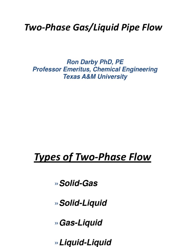 Two-Phase Gas-Liquid Flow Analysis | PDF | Fluid Dynamics | Gas ...