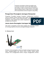 Perangkat Jaringan Komputer Merupakan Sebuah Perangkat Yang Sangat Penting Dalam Jaringan Komputer