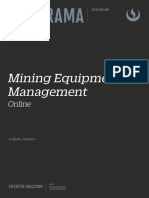 UPC Programa Mining Equipment Management 