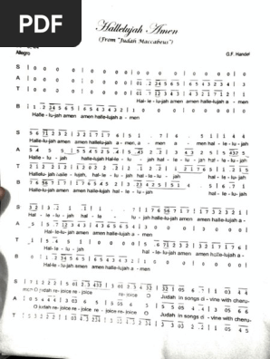 Hallelujah Amen Judas Maccabaeus Partition Pdf