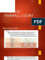 Average Daily Rainfall Calculation Method and Results