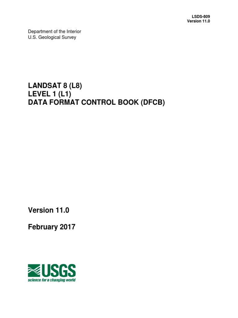 Landsat 8 Level 1 Data Format Guide | PDF | Infrared | Topography