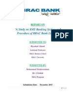 A Study on SME Banking System and Procedure of BRAC Bank Limited