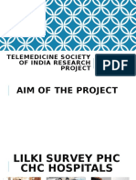 Telemedicine Society of India Research Project: Village-Lilki