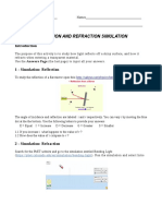 Reflection and Refraction Simulation