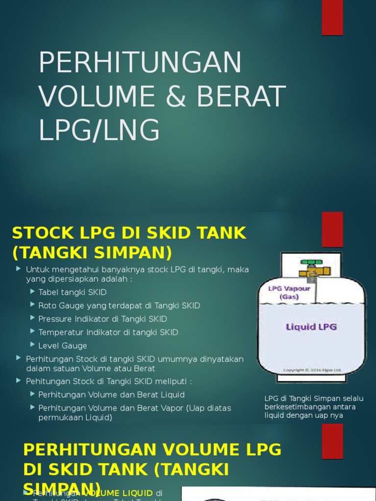 Perhitungan Quantitas LPG | PDF