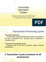 Accounting Information System Cycles and Models