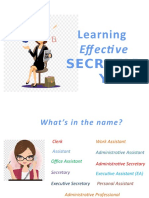 Learning Effective Secretary