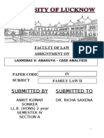 Laxmibai v. Anasuya Case Analysis