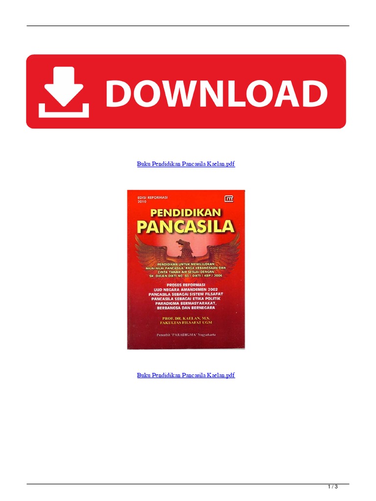 Buku Pendidikan Pancasila Kaelanpdf