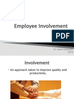 Employee Involvement: Motivation and Empowerment for Quality and Productivity