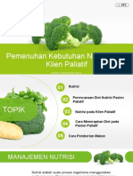 Pemenuhan Kebutuhan Nutrisi Klien Paliatif