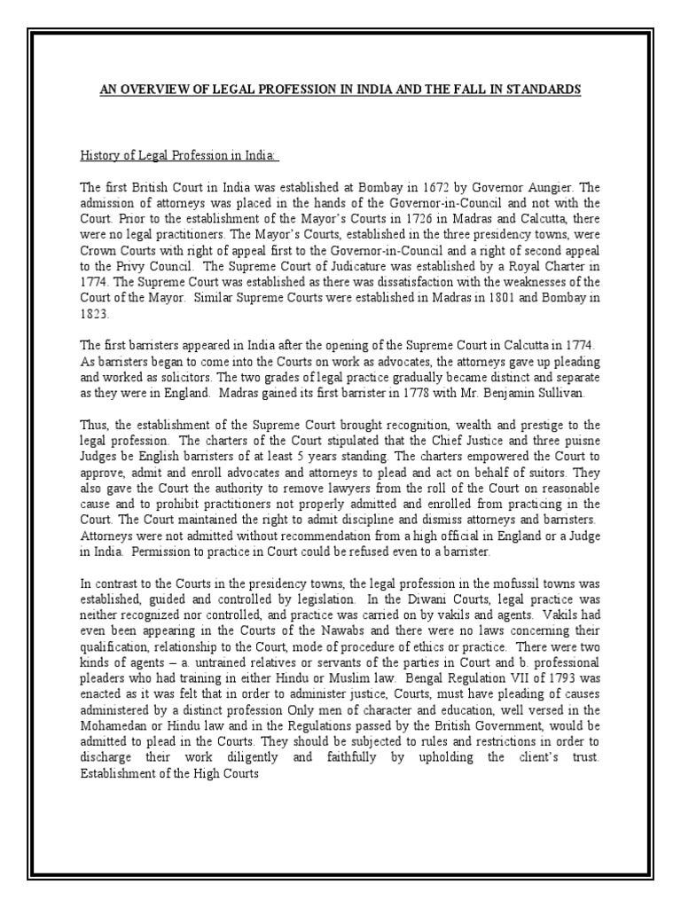 an-overview-of-legal-profession-in-india-and-the-fall-in-standards