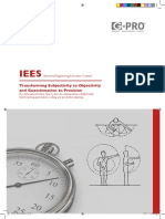 Transforming Subjectivity To Objectivity and Guesstimation To Precision