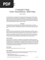 T Ypeset Ting For Technical Writing: Purpose