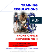 Training Regulations: Front Office Services NC Ii