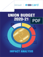 DNB SBI Union Budget Impact Analysis 2020 21 PDF