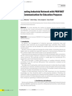 Creating Industrial Network With PROFINET Communication For Education Purposes