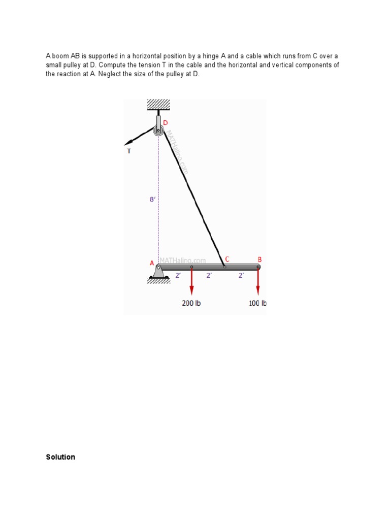 Equilibrium Analysis of Non-Concurrent Forces | PDF | Truss | Triangle