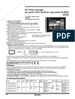 7inch Wide Screen, TFT Color LCD Type Graphic Panel + PLC Function Logic Panel LP-S070