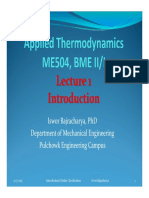 Thermo Lecture 1 - Introduction & Boilers PDF