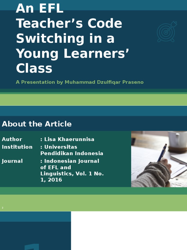 EFL Teacher's Code Switching Strategies | PDF | English As A Second Or ...