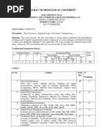 Gujarat Technological University: Electronics (10) & Electronics and Communication Engineering (11) SUBJECT CODE: 2161001