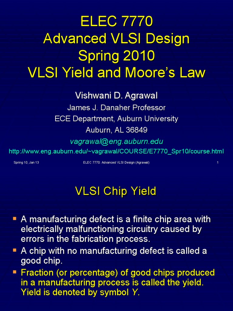 VLSI Yield Analysis and Challenges | PDF | Semiconductor Device ...