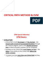 Critical Path Method & Evm