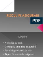 RISCUL ÎN ASIGURĂRI