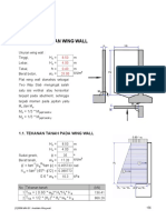 Analisis Beban Wing Wall: H H H W