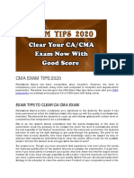 Cma Exam Tips 2020