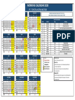 (TAM) Working Calendar 2020 - English