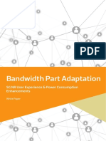 Bandwidth Part Adaptation: 5G NR User Experience & Power Consumption Enhancements