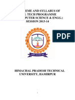 Scheme and Syllabus of M. Tech Programme (Computer Science & Engg.) SESSION 2013-14