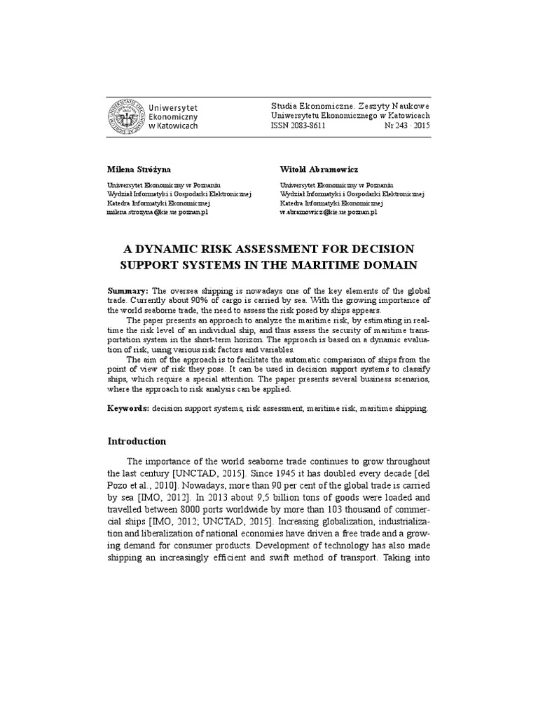 A Dynamic Risk Assessment | PDF | Risk | Risk Assessment