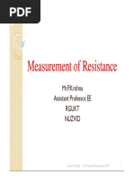 4 Measurement of Low and Medium Resistance