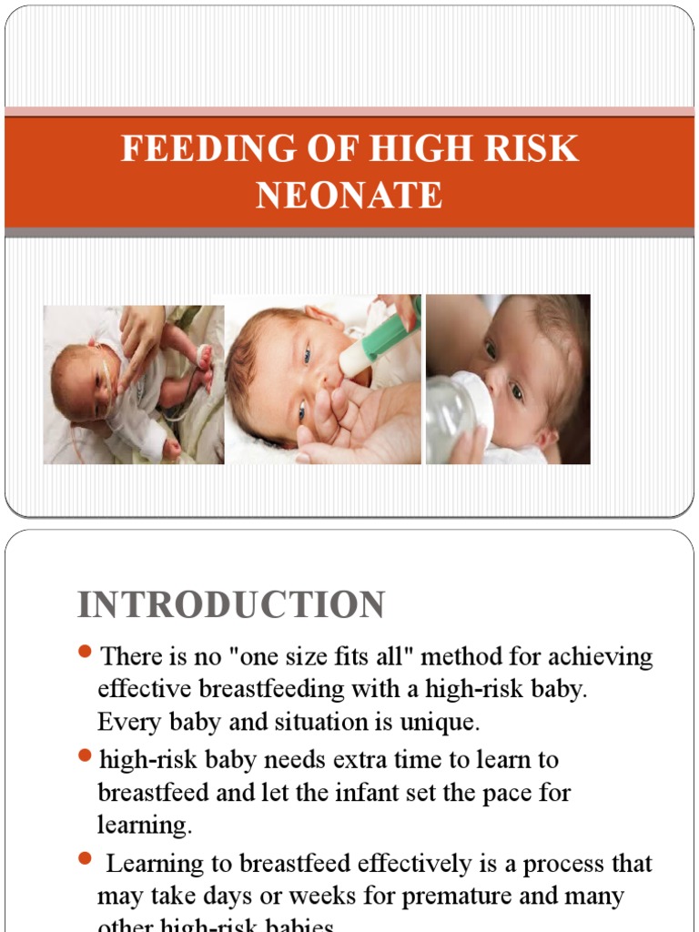 Feeding Strategies for High-Risk Neonates | PDF | Breast Milk | Infant ...