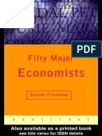 Fifty Major Economists A Reference Guide Sep 1999 PDF