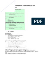 European Law - Abuse of Dominance (Art. 102 TFEU)