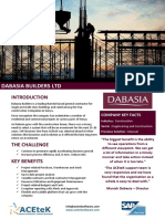 Dabasia Builders LTD: Company Key Facts