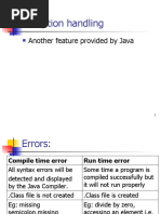 Exception Handling: Another Feature Provided by Java