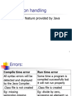 Exception Handling: Another Feature Provided by Java