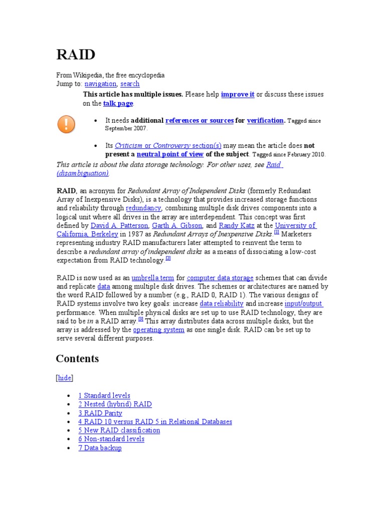 This Article Has Multiple Issues