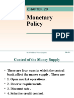 Monetary Policy: The Economic Problem