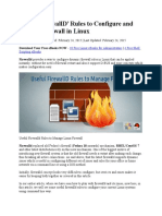 Useful Firewalld' Rules To Configure and Manage Firewall in Linux