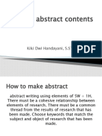 Abstract Contents: by Kiki Dwi Handayani, S.ST., M.TR - Keb